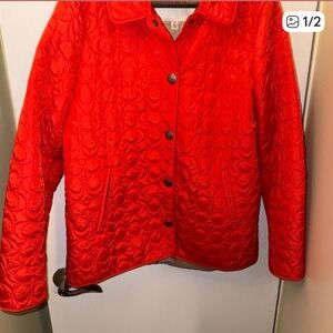 Coach Quilted Red Women’s Jacket